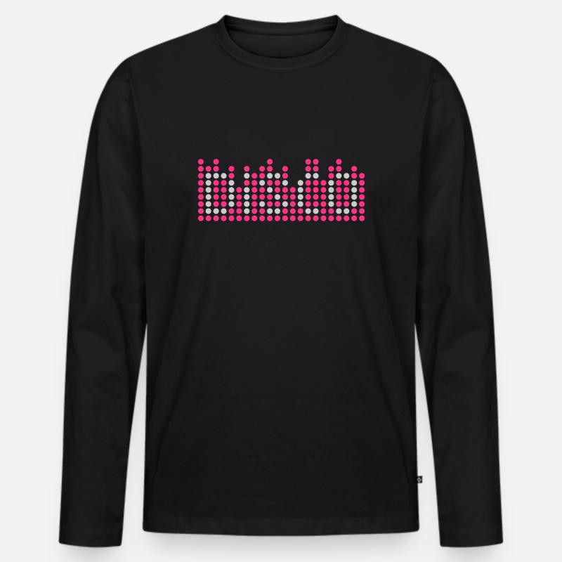 disco 2c equalizer DE - Männer Premium Bio Langarmshirt - Schwarz