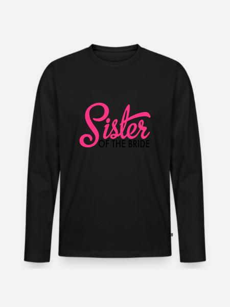 bride - Men's Premium Organic Long Sleeve Shirt - black