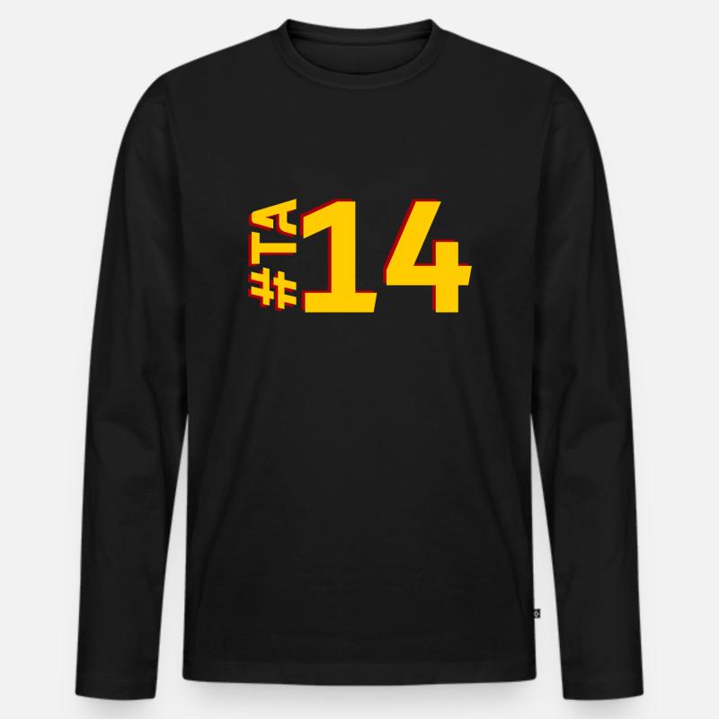 TA14-KARTON - Männer Premium Bio Langarmshirt - Schwarz