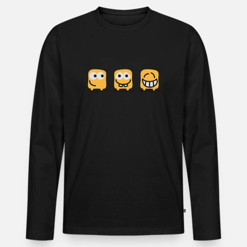 Die Drei Patukus - Männer Premium Bio Langarmshirt - Schwarz