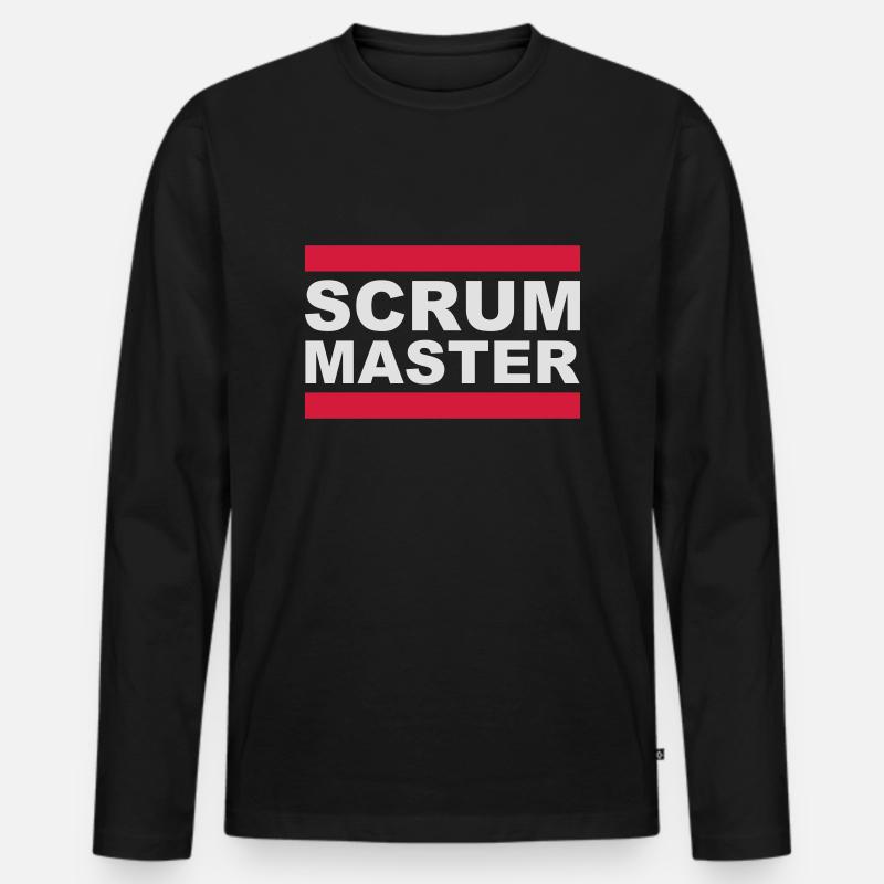 Scrum Master - Männer Premium Bio Langarmshirt - Schwarz
