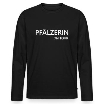 Wein Pfalz Vino Schorle - Männer Premium Bio Langarmshirt - Schwarz - Vorne - Nico (187cm)