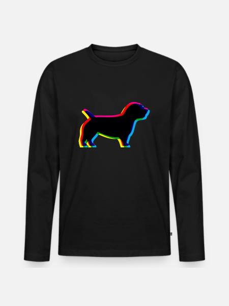 CMYK Irish Glen of Imaal Terrier - Men's Premium Organic Long Sleeve Shirt - black