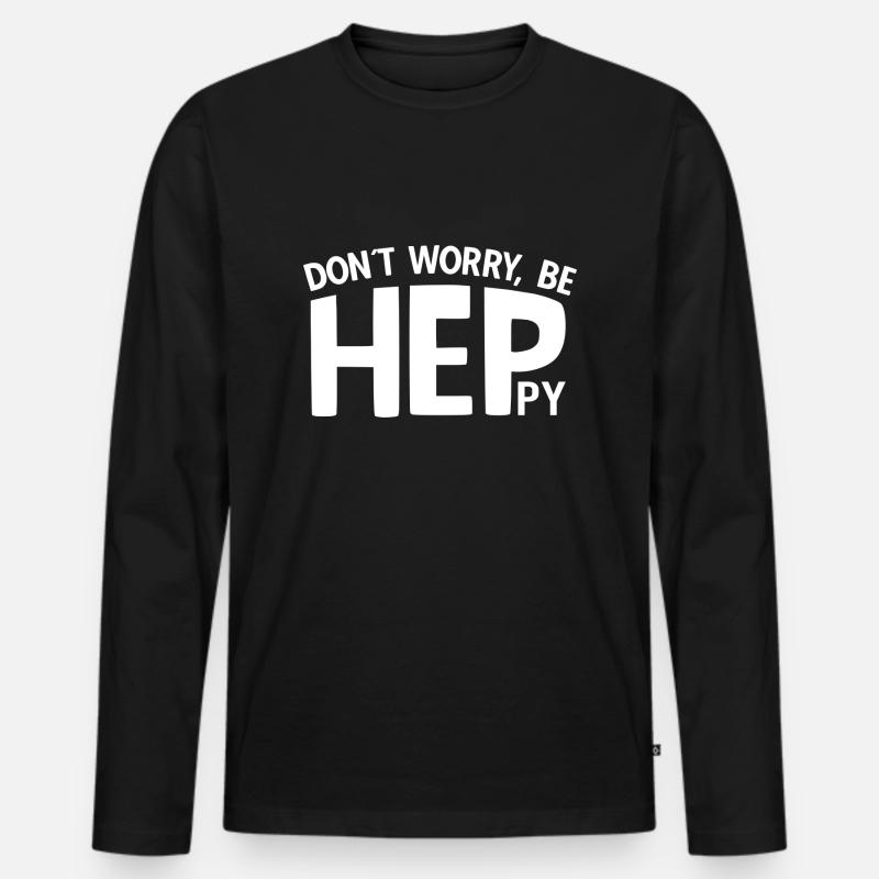 Heilerziehungspfleger Sprüche HEP - Männer Premium Bio Langarmshirt - Schwarz