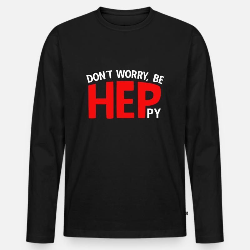 Heilerziehungspfleger Sprüche HEP - Männer Premium Bio Langarmshirt - Schwarz