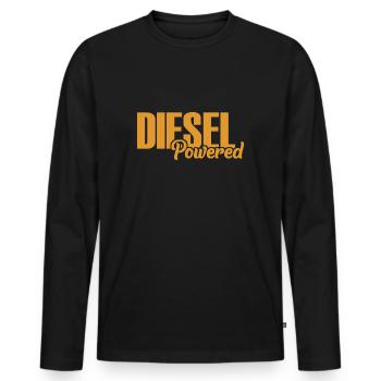 Diesel Powered - Engine - Compression-ignition - Propulsion - Men's Premium Organic Long Sleeve Shirt - black - Front - Nico (187cm)