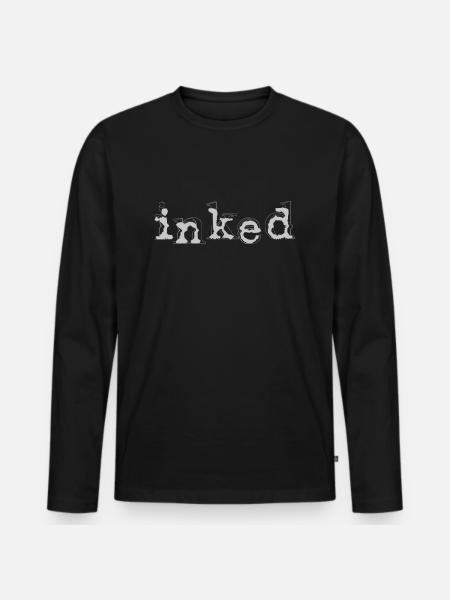 ink - Men's Premium Organic Long Sleeve Shirt - black