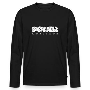 girl Power Mystique - T-shirt manches longues Premium bio Homme - noir - Devant - Nico (187cm)