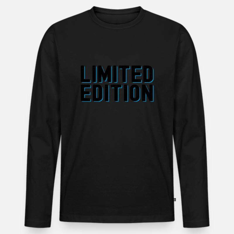 Limitierte Auflage - Männer Premium Bio Langarmshirt - Schwarz