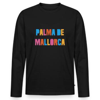 Palma de Majorque - Îles Baléares - Espagne - Espagne - T-shirt manches longues Premium bio Homme - noir - Devant - Nico (187cm)