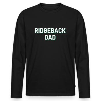 Ridgeback Dad - Männer Premium Bio Langarmshirt - Schwarz - Vorne - Nico (187cm)