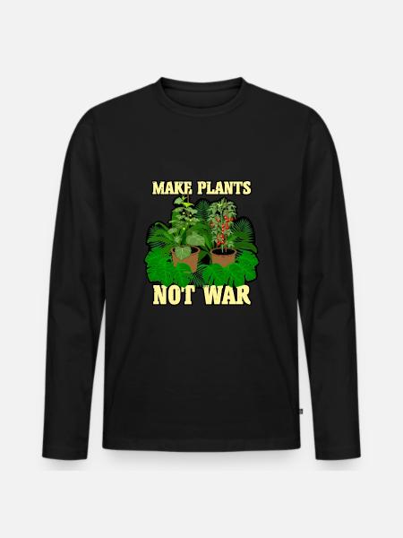 Plants Plants - Men's Premium Organic Long Sleeve Shirt - black