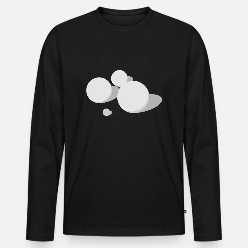 Boule - Männer Premium Bio Langarmshirt - Schwarz