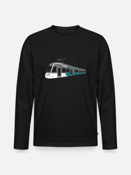 Jokeri Light Rail 15 - Men's Premium Organic Long Sleeve Shirt - black