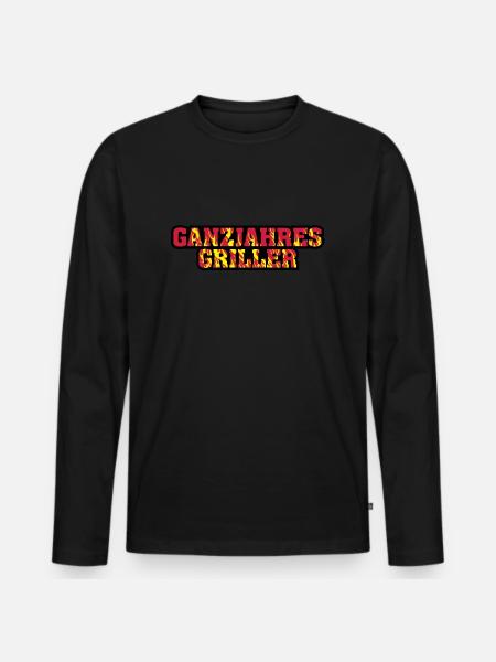 Année gril - T-shirt manches longues Premium bio Homme - noir