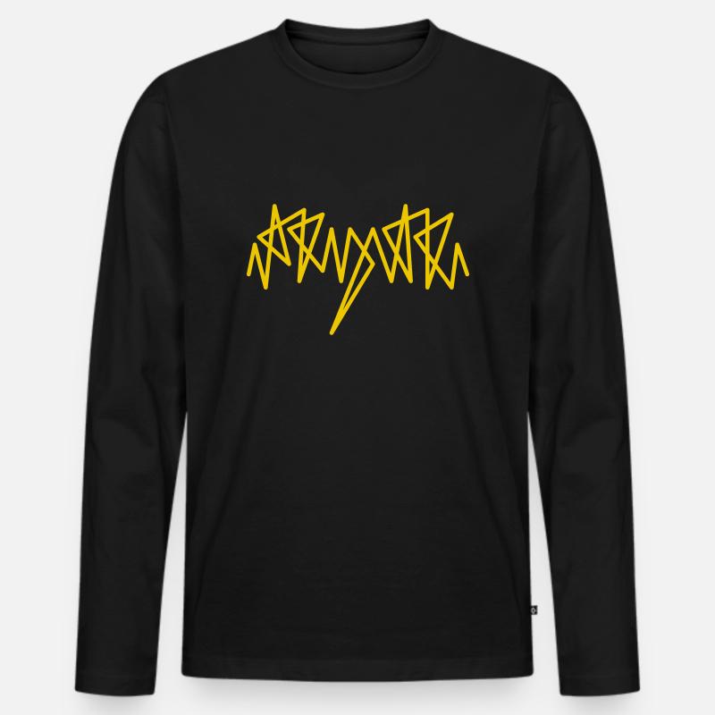 ikkipikki - Männer Premium Bio Langarmshirt - Schwarz
