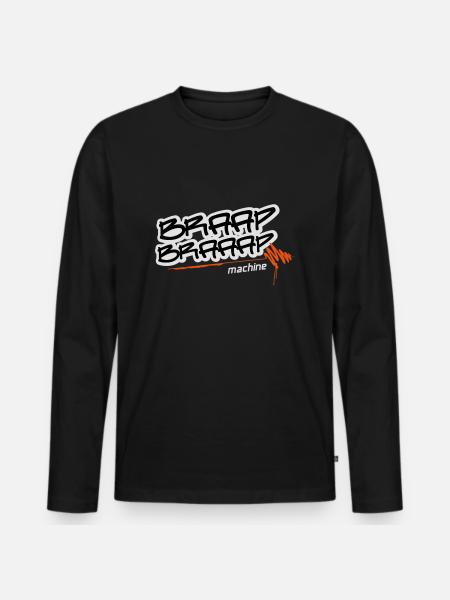 Braap braaap machine - Männer Premium Bio Langarmshirt - Schwarz