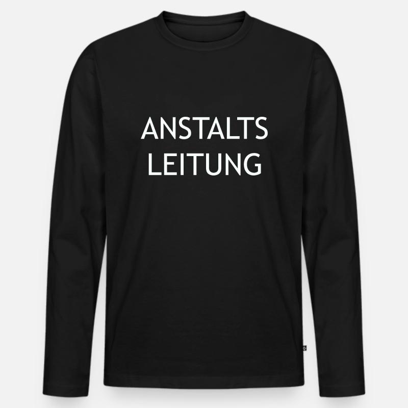 Anstaltsleitung - Männer Premium Bio Langarmshirt - Schwarz