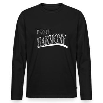 unity and collaboration unity quotes sayings - Men's Premium Organic Long Sleeve Shirt - black - Front - Nico (187cm)