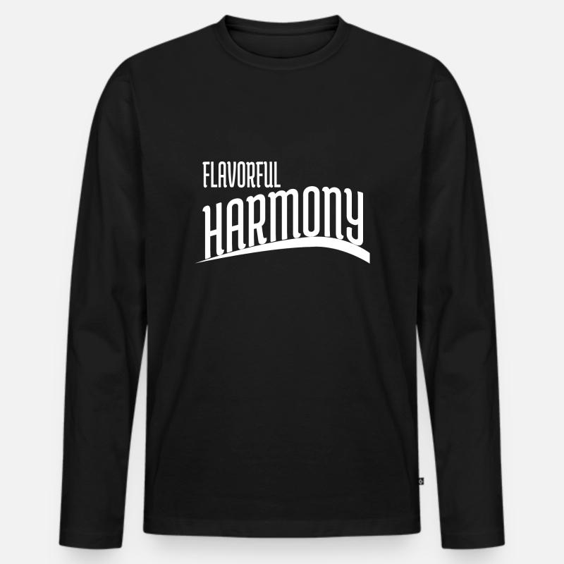 shared unity culinary exploration - Men's Premium Organic Long Sleeve Shirt - black