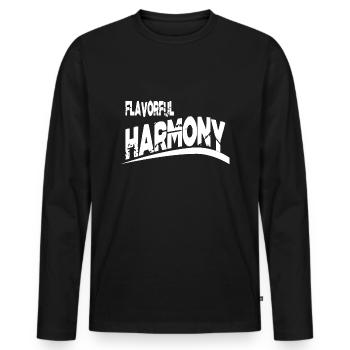Building Unity Delightful Dishes - Men's Premium Organic Long Sleeve Shirt - black - Front - Nico (187cm)