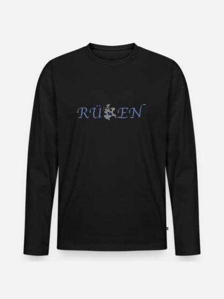 to reprimand - Men's Premium Organic Long Sleeve Shirt - black