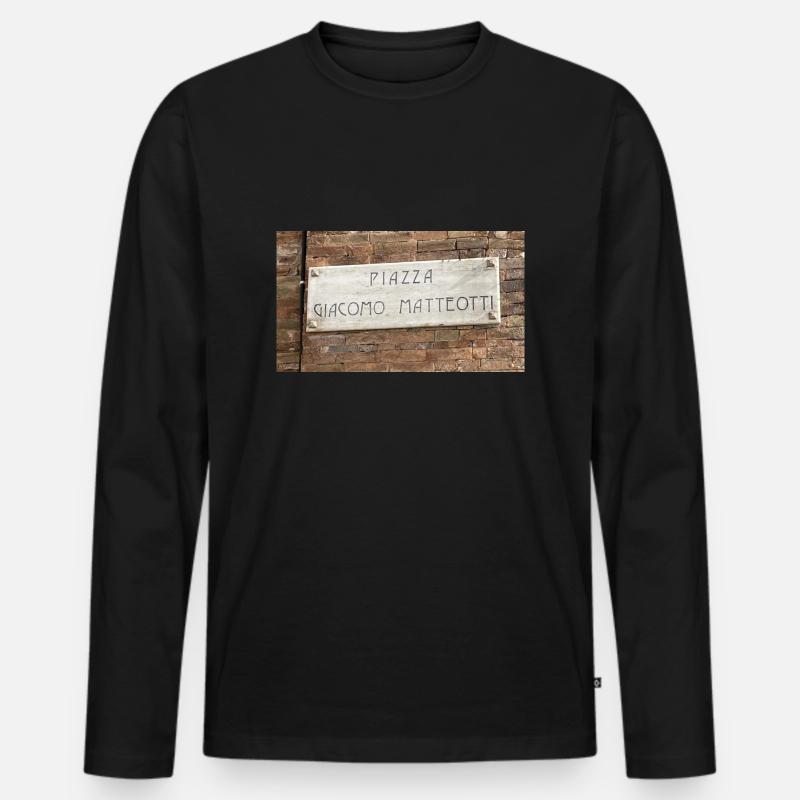 IMG 9593 - Männer Premium Bio Langarmshirt - Schwarz