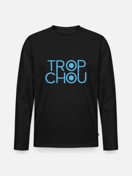 Zu süß - Männer Premium Bio Langarmshirt - Schwarz