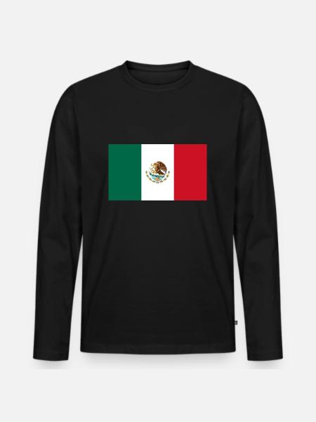 Mexiko - Männer Premium Bio Langarmshirt - Schwarz