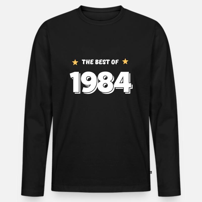 Das Beste aus 1984 - Männer Premium Bio Langarmshirt - Schwarz