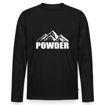 Snowboard Snowboarder - Männer Premium Bio Langarmshirt - Schwarz - Vorne - Nico (187cm)