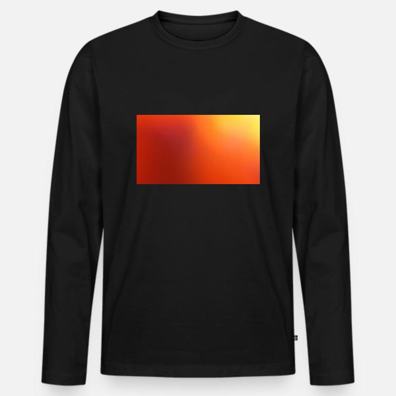 Golden Edition - Männer Premium Bio Langarmshirt - Schwarz