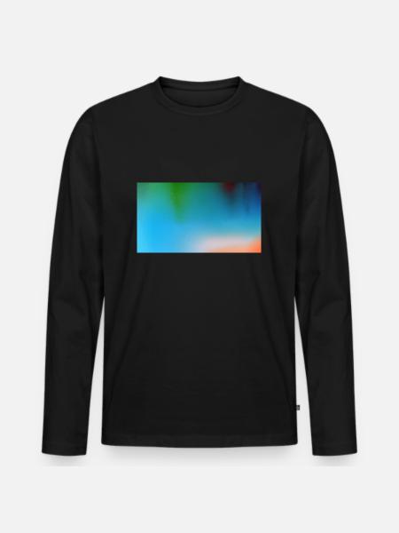 Happy Summer 137 - Men's Premium Organic Long Sleeve Shirt - black