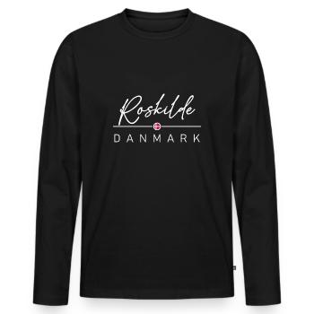 Dänemark - Roskilde - Danemark - Danemark - T-shirt manches longues Premium bio Homme - noir - Devant - Nico (187cm)