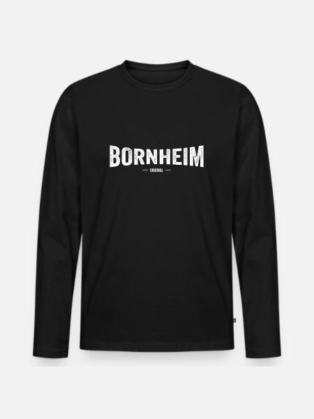 Bornheim Original - Männer Premium Bio Langarmshirt - Schwarz