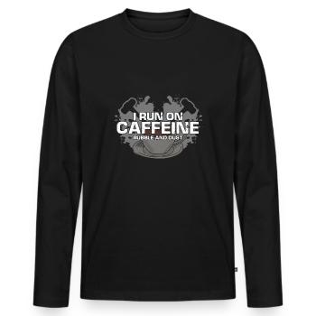 House Demolition and Renovation Design - Men's Premium Organic Long Sleeve Shirt - black - Front - Nico (187cm)