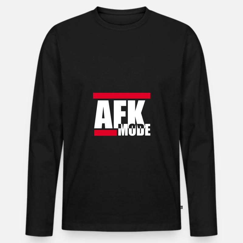 Computer - Männer Premium Bio Langarmshirt - Schwarz