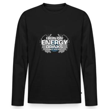 House Demolition and Renovation Design - Men's Premium Organic Long Sleeve Shirt - black - Front - Nico (187cm)