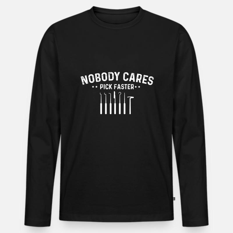 Lockpicking Experte Aufsperrdienst Schloss Design - Männer Premium Bio Langarmshirt - Schwarz