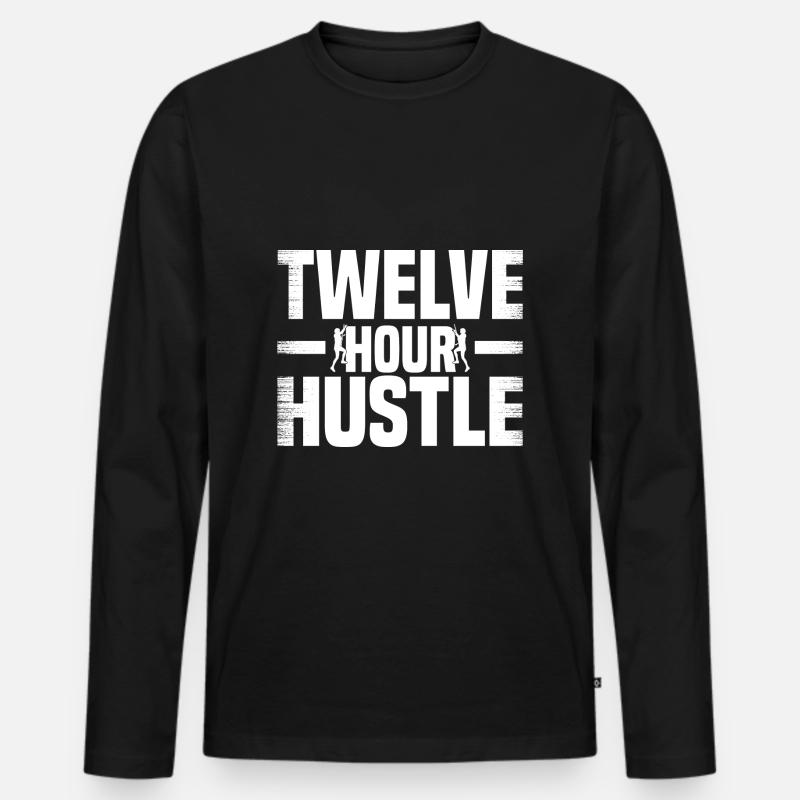 Industriekletterer - Männer Premium Bio Langarmshirt - Schwarz