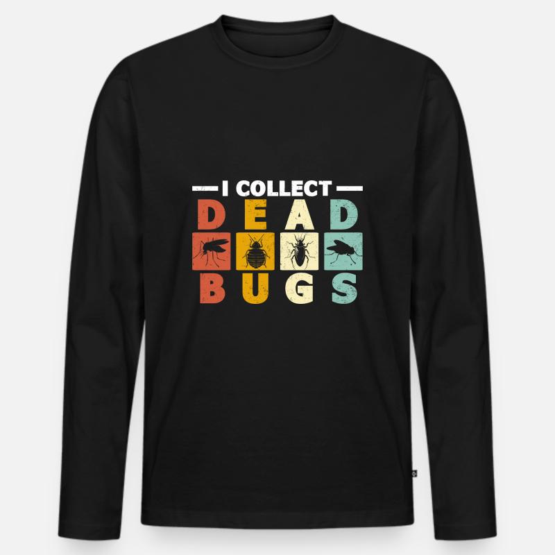 Schädlingsvernichter - Männer Premium Bio Langarmshirt - Schwarz