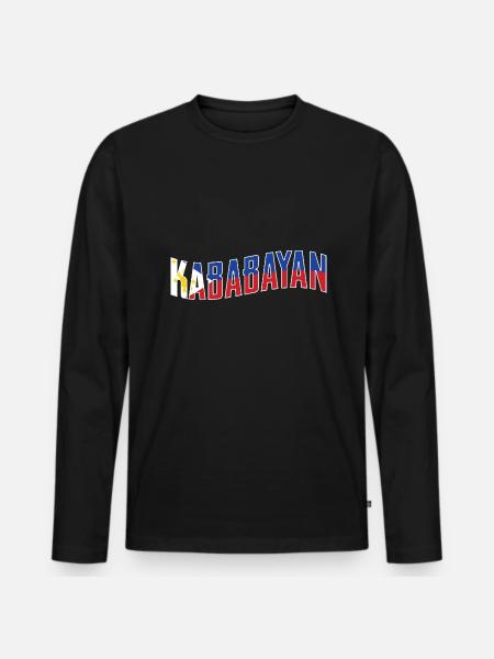 Philippines - Kababayan - Men's Premium Organic Long Sleeve Shirt - black