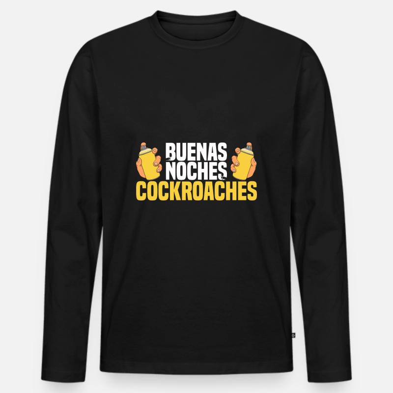 Pest Control - Männer Premium Bio Langarmshirt - Schwarz