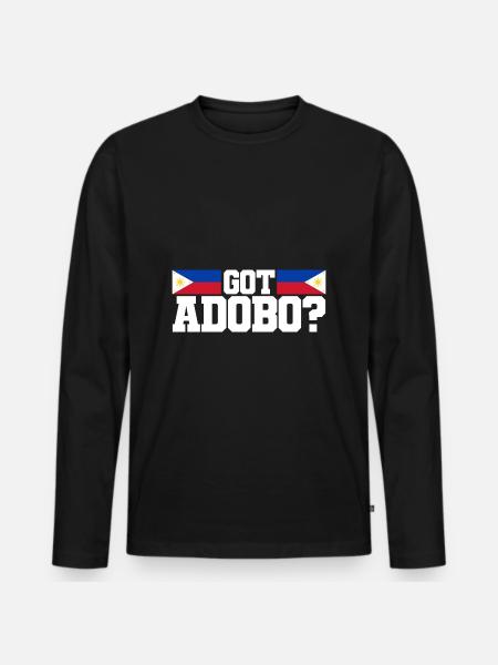 Filipina - Männer Premium Bio Langarmshirt - Schwarz