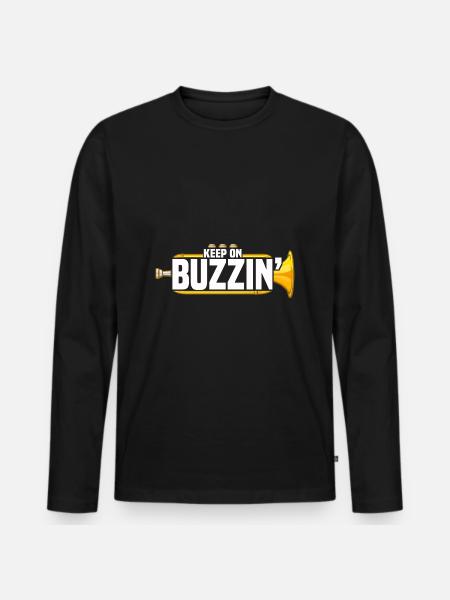 Mellophonist - Männer Premium Bio Langarmshirt - Schwarz