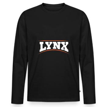 lynx - T-shirt manches longues Premium bio Homme - noir - Devant - Nico (187cm)