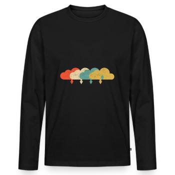 Vintage DevOps Ingenieur Cloud Computing - Männer Premium Bio Langarmshirt - Schwarz - Vorne - Nico (187cm)