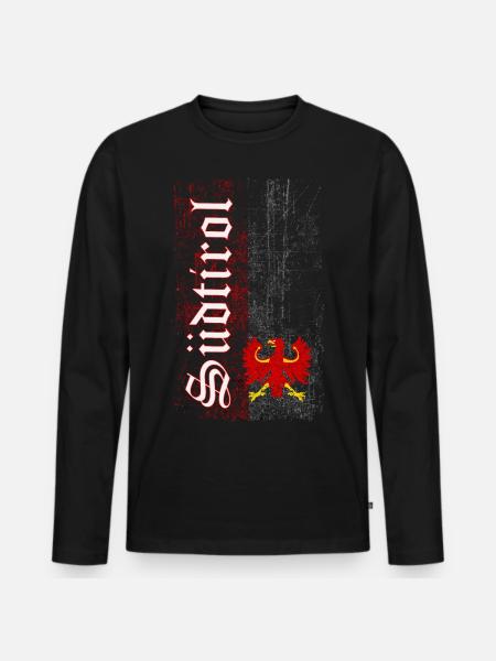 South tyrol - Men's Premium Organic Long Sleeve Shirt - black