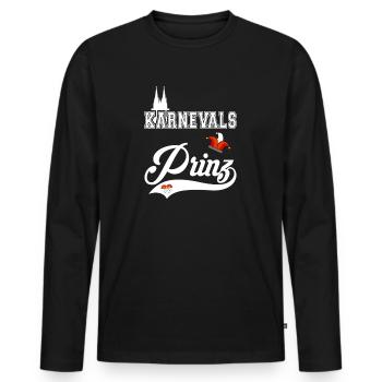 Carnaval Prince Kölle Alaaf Carnaval de Cologne - T-shirt manches longues Premium bio Homme - noir - Devant - Nico (187cm)