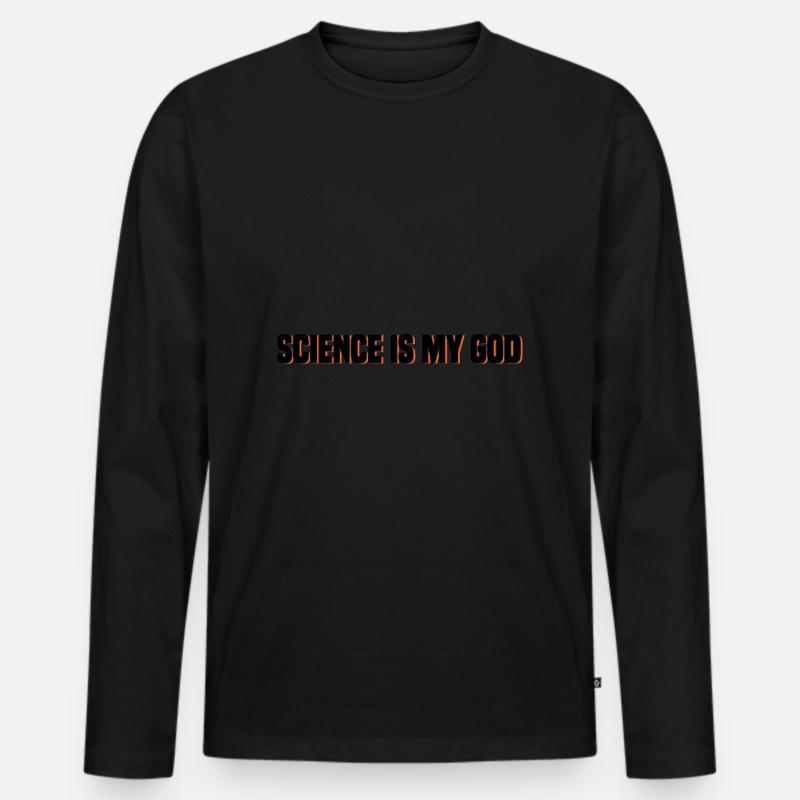 Atheismus - Männer Premium Bio Langarmshirt - Schwarz